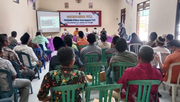 Musyawarah Desa Perubahan APBDesa Tahun Anggaran 2023 Desa Gemeksekti Kecamatan Kebumen Kabupaten Kebumen 02