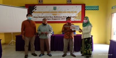 Penyaluran Bantuan Langsung Tunai Dana Desa (BLT-DD) Tahap VIII Desa Gemeksekti Kecamatan Kebumen Kabupaten Kebumen Tahun Anggaran 2021