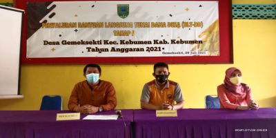 Penyaluran Bantuan Langsung Tunai Dana Desa (BLT-DD) Tahap V Desa Gemeksekti Kecamatan Kebumen Kabupaten Kebumen Tahun Anggaran 2021