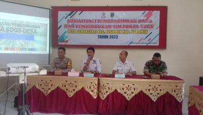 Sosialisasi Pemutahiran Data dan Pembentukan TIM POKJA SDGS Desa Gemeksekti Kecamatan Kebumen Kabupaten Kebumen Tahun 2023