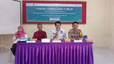 Forum onsultasi Publik Pendataan Awal Regsosek '' Sau Data Program Perlindungan Sosial dan Pemberdayaan Masyarakat ''