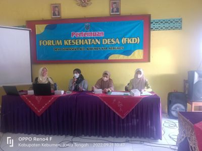 Pertemuan Rutin Forum Kesehatan Desa (FKD) desa gemeksekti 