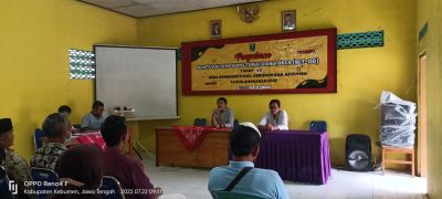 Penyaluran Bantuan Langsung Tunai Dana Desa (BLT-DD) Tahap VII Desa Gemeksekti Kecamatan Kebumen Kabupaten Kebumen Tahun Anggaran 2022  
