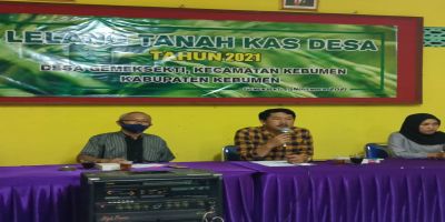 Lelang Tanah Kas Desa Tahun 2021 Desa Gemeksekti Kecamatan Kebumen Kabupaten Kebumen